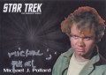Star Trek The Original Series 50th Anniversary Trading Card Silver Autograph Michael J Pollard